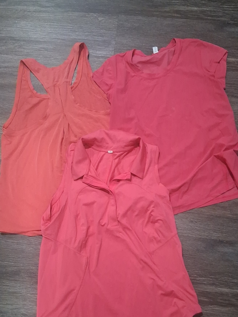 lululemon athletica Coral & Salmon Women's Top Trio